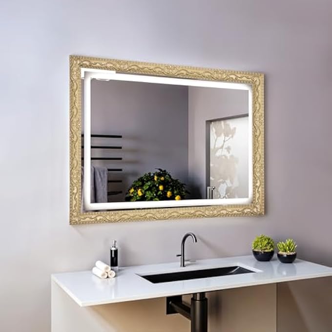 FLEXIBLE MOLDING TRIM WALL TRIM 16.4 FEET SELF ADHESIVE MIRROR TAPE BORDER CEILING MOLDING MIRROR TRIM CABINET BORDER PEEL AND STICK GOLD WALL MOLDING TRIM FOR BATHROOM HOME DECOR - Image 3