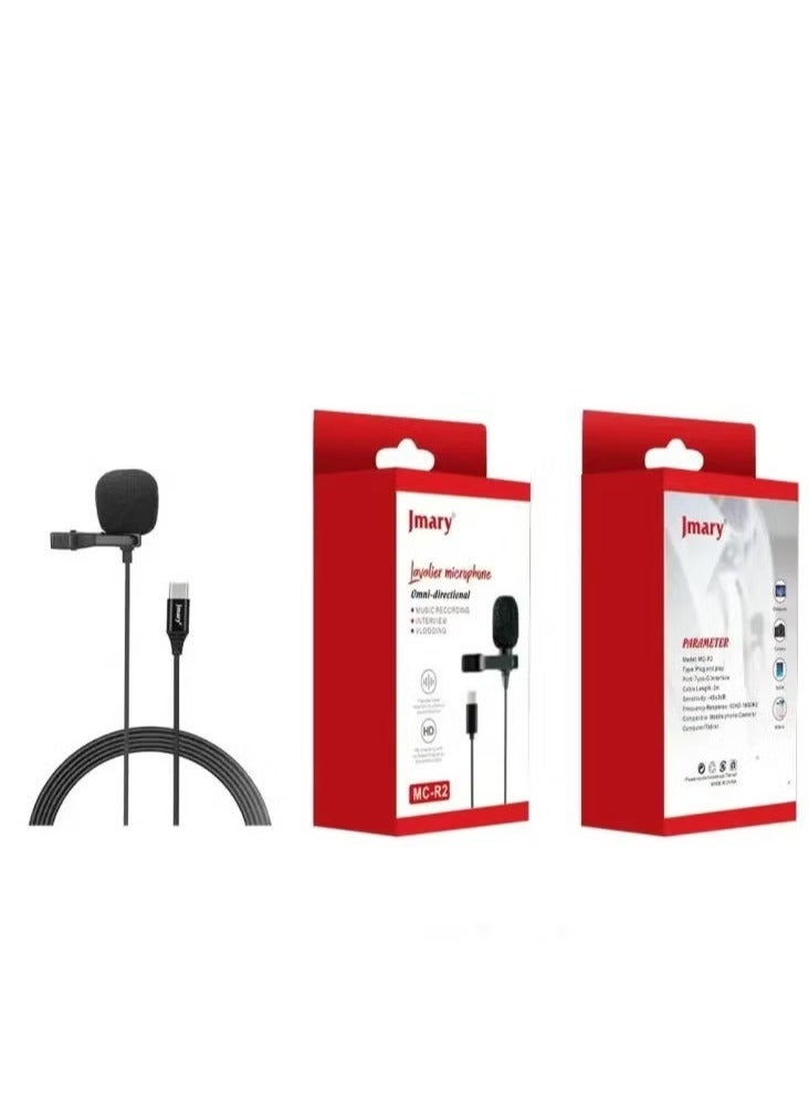 Jmary MC-R2 Professional Type C Microphone For Recordings With Noise Reduction - Image 4