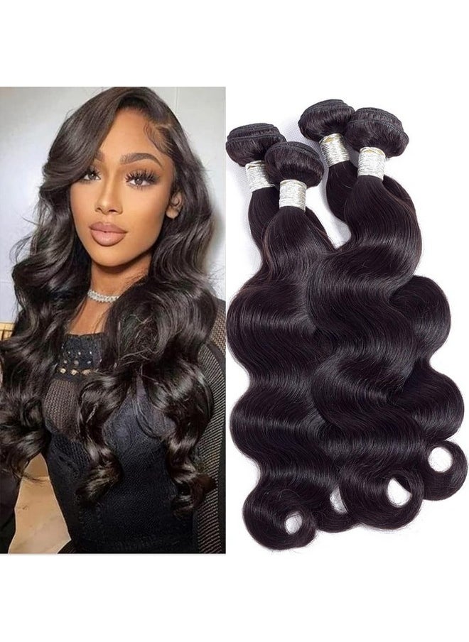 NW VONAR HAIR - Fw Hair Brazilian Body Wave Bundles Human Hair 18 20 22 24Inches 100% Unprocessed Body Wave Human Hair Bundles 10A Brazilian Body Wavy Hair Bundles Full Natural Color - Image 1