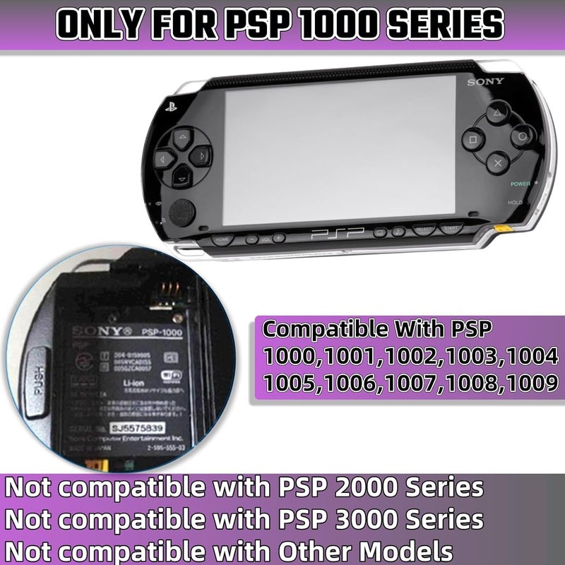 eWINNER Clear Hard Case for PSP 1000 - Protective Transparent Hard Case for Sony PSP 1000/ Full Cover Crystal Clear Hard Case for PSP 1000 Console/Snap-in Protector Cover Case with Clear Display - Image 2