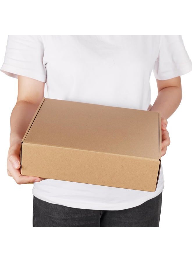 PHAREGE 11x9x3 inch Shipping Boxes Bulk 25 Pack Brown, Tab Lock Tuck Top Mailer Boxes for Packaging Small Business, Medium Cardboard Gift Boxes for Wrapping Mailing Present - Image 4