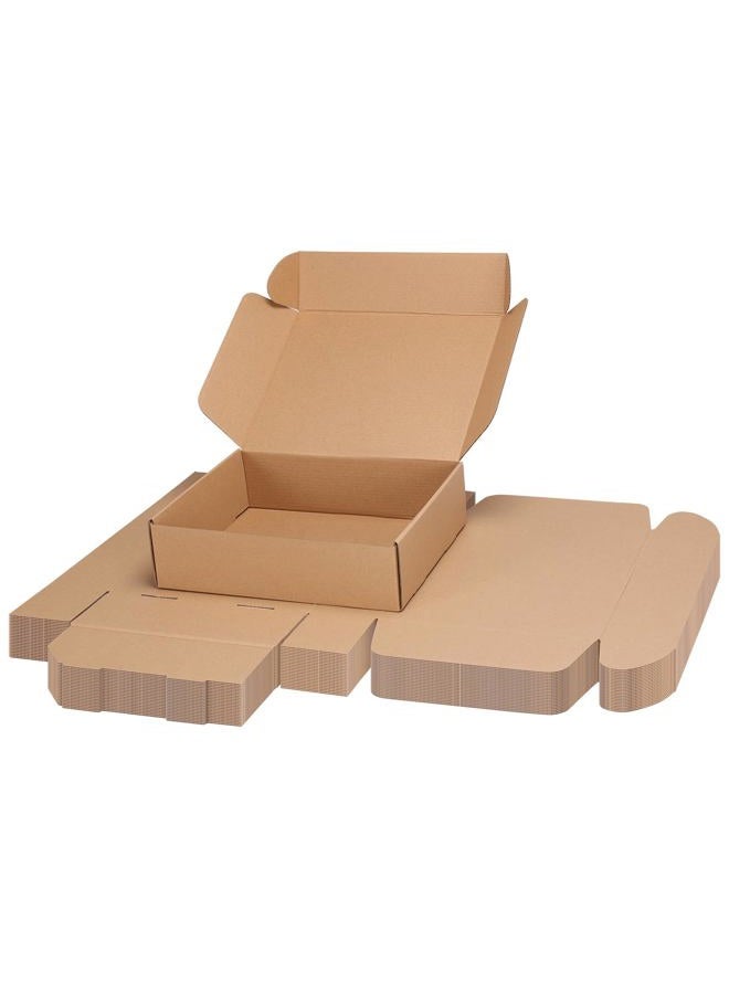 PHAREGE 11x9x3 inch Shipping Boxes Bulk 25 Pack Brown, Tab Lock Tuck Top Mailer Boxes for Packaging Small Business, Medium Cardboard Gift Boxes for Wrapping Mailing Present - Image 1