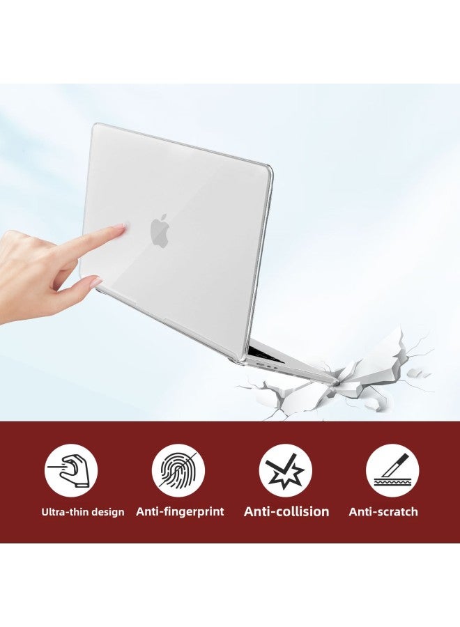 For Apple Notebook Protective Case MacBook Pro Protective Case M2 Transparent All-inclusive Case For Mac Computer-Color:13.6Air A2681/A3113-Applicable Models:Transparent Black
