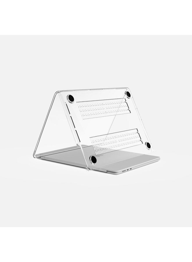 For Apple Notebook Protective Case MacBook Pro Protective Case M2 Transparent All-inclusive Case For Mac Computer-Color:13.6Air A2681/A3113-Applicable Models:Transparent Black