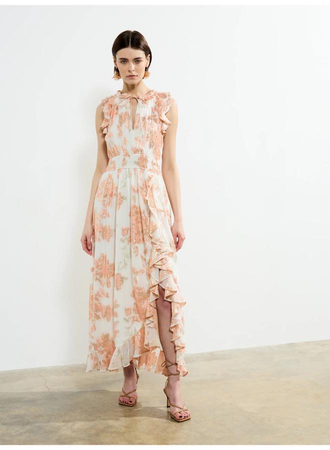French Connection Floral Ruffle Maxi Dress - Image 1