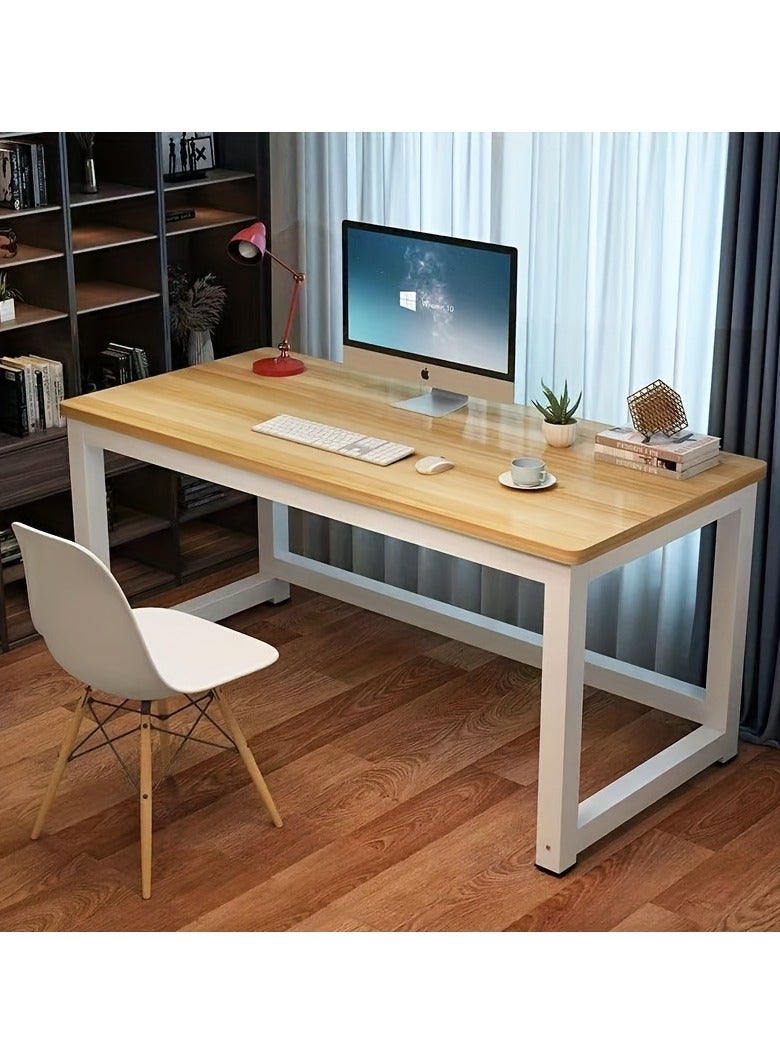 تشولوفز مكتب كمبيوتر 120 سم، مكتب منزلي، طاولة كمبيوتر محمول بتصميم عصري وبسيط، محطة عمل كمبيوتر، مكتب بتصميم عصري وبسيط، للمكتب المنزلي، مكتب كتابة للطلاب للدراسة - Image 1