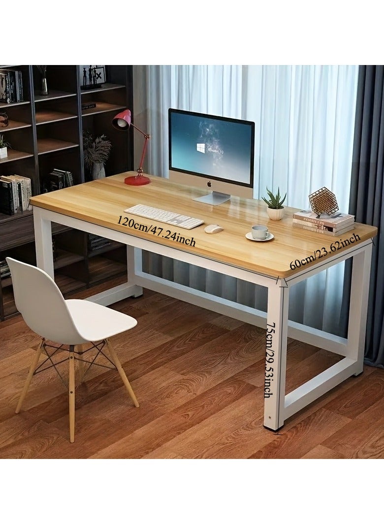 تشولوفز مكتب كمبيوتر 120 سم، مكتب منزلي، طاولة كمبيوتر محمول بتصميم عصري وبسيط، محطة عمل كمبيوتر، مكتب بتصميم عصري وبسيط، للمكتب المنزلي، مكتب كتابة للطلاب للدراسة - Image 5