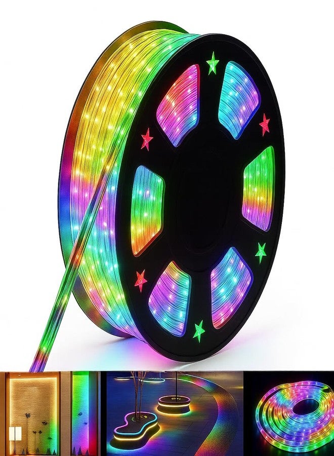 Gesto 10 Meter Rope Led Strip Lights – High Brightness Outdoor Lights Waterproof for Balcony,Home Decor,False Ceiling | RGB Strip Light for Diwali Decoration with Mode Change Controller (Multicolor) - Image 1