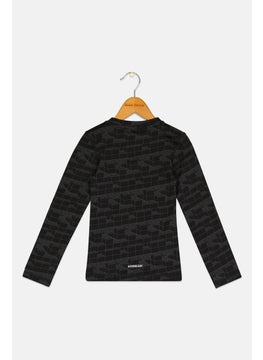 Adidas Adidas x Lego Kids Boy Sportswear Fit Long Sleeve Training T-Shirts, Black  - Image 2