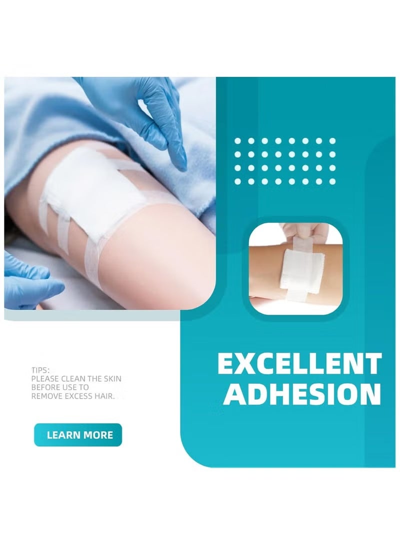 Lemon 6 Rolls Flexible Skin Tape Breathable Nose Tape Self Adhesive Gauze Tape for Wound Injuries Swelling Sports, White (0.5 in x 10 Yd) - Image 3