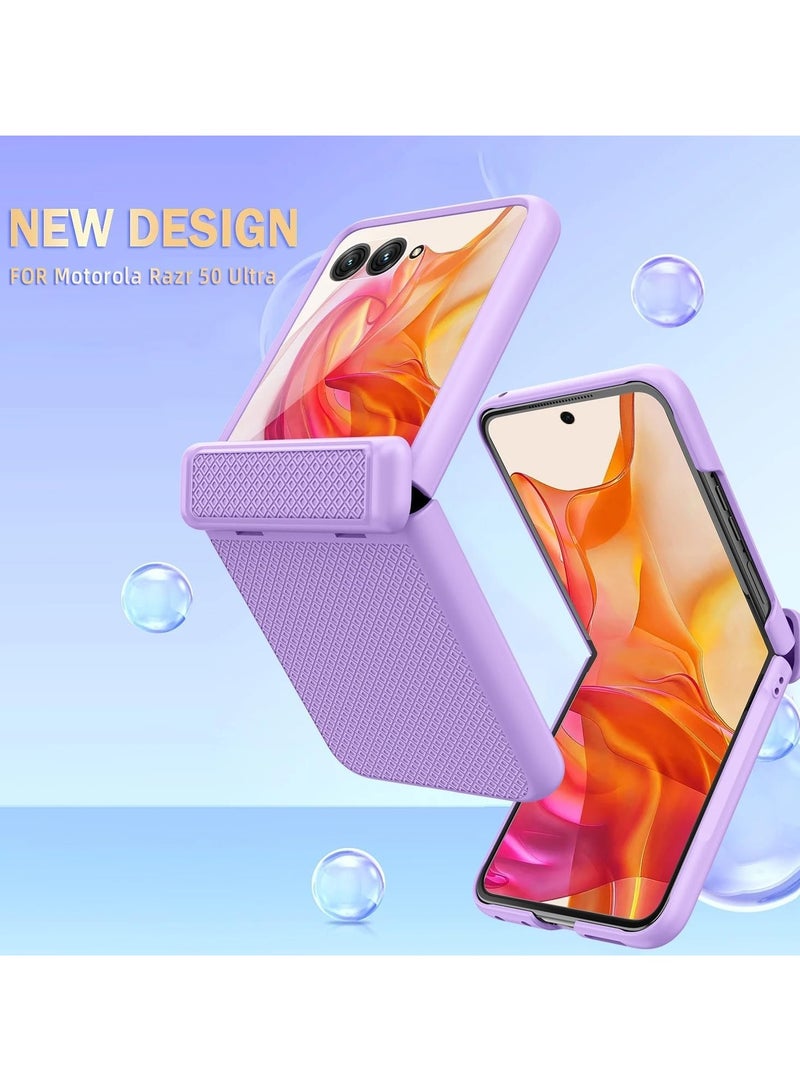 general Case Compatible with Motorola Razr 50 Ultra 5G, [Built-in Screen Protector] Hinge Protection All-inclusive Rugged PC Shockproof Protective Cover for Moto Razr 50 Ultra - Image 4