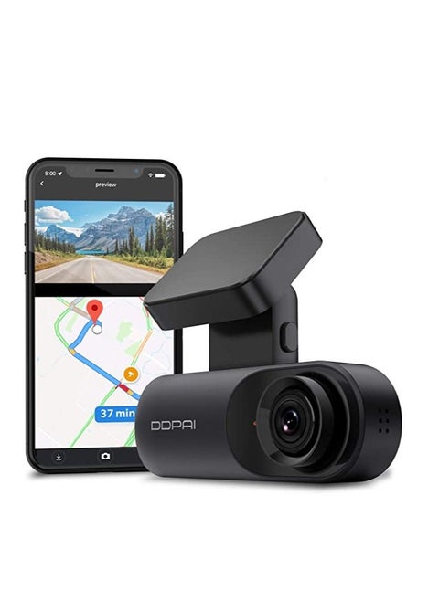 Dual-Channel Car Camera with GPS Front 1600P and Rear 1080P - Advanced Technology for Complete Journey Monitoring with G-Sensor, WiFi, and Up to 128GB Storage
