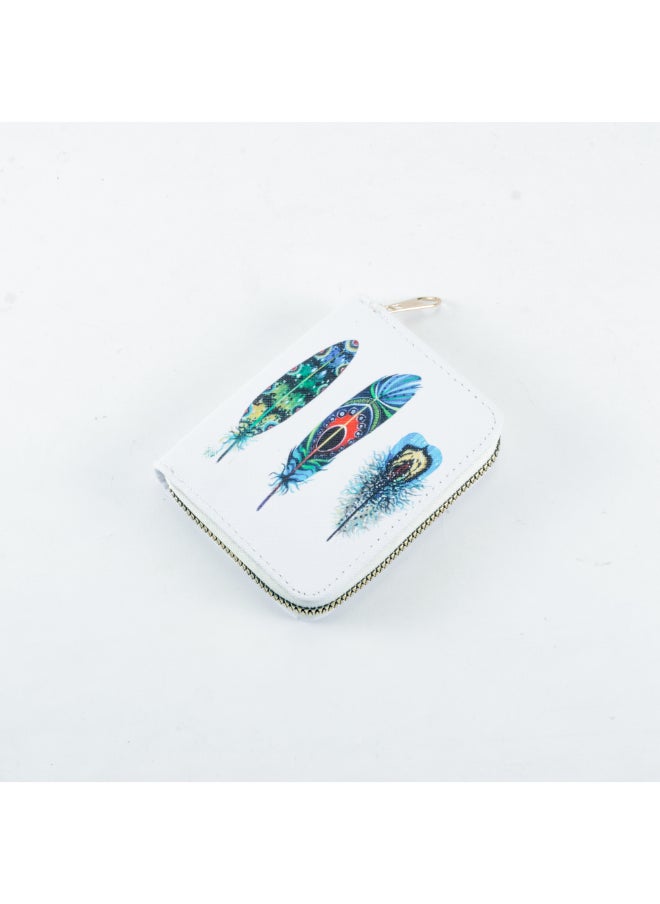 Generic Colorful Zipped Wallet with Multiple Pockets for Money, Cards, & Coins  - Image 1