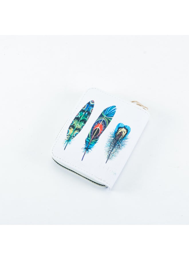 Generic Colorful Zipped Wallet with Multiple Pockets for Money, Cards, & Coins  - Image 2
