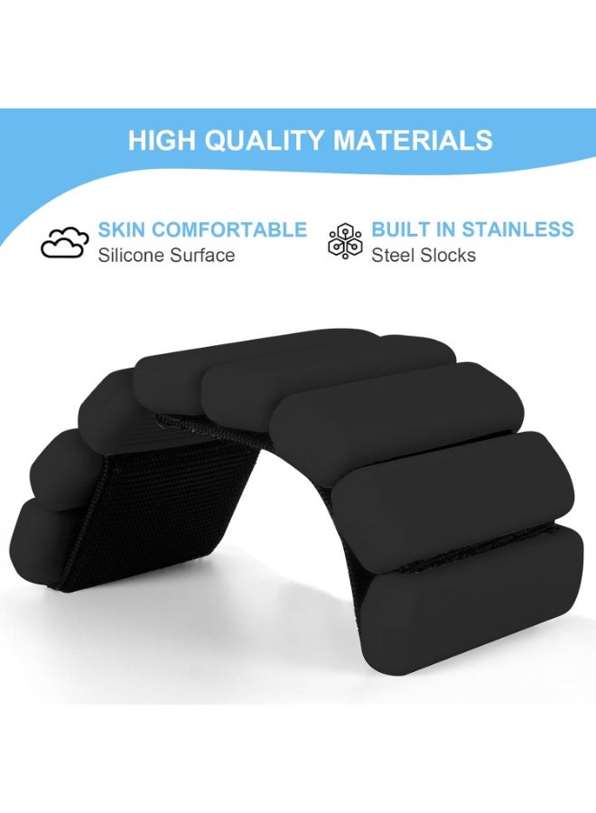 Hugifts Adjustable Weighted Wrist & Ankle Weights (1 Pair), Universal for Yoga, Running, Pilates & Fitness - Image 2