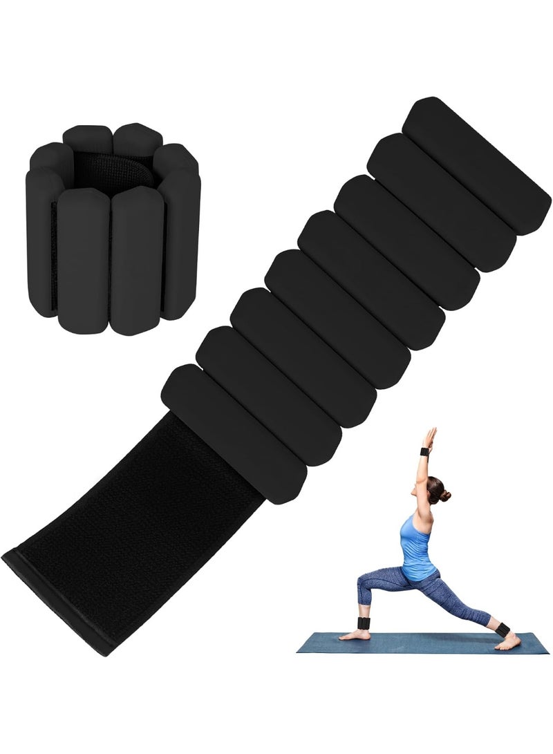 Hugifts Adjustable Weighted Wrist & Ankle Weights (1 Pair), Universal for Yoga, Running, Pilates & Fitness - Image 1