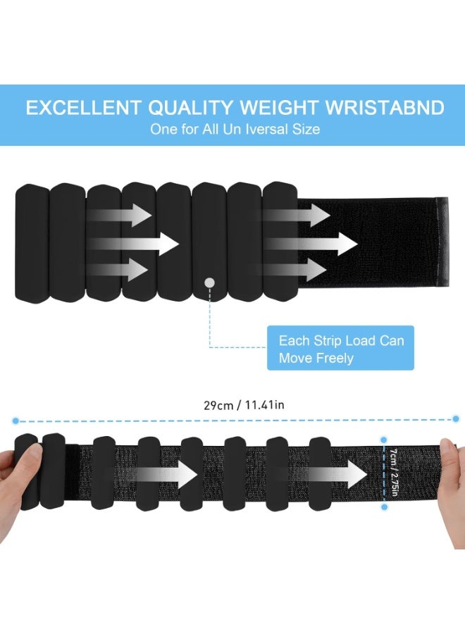 Hugifts Adjustable Weighted Wrist & Ankle Weights (1 Pair), Universal for Yoga, Running, Pilates & Fitness - Image 3