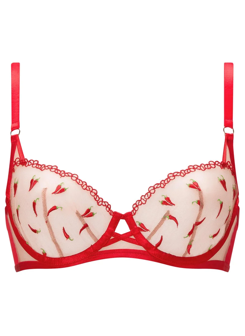 Ann Summers Red Ann Summers Red Hot Romance Non Padded Balcony Bra for Women | Best Price UAE