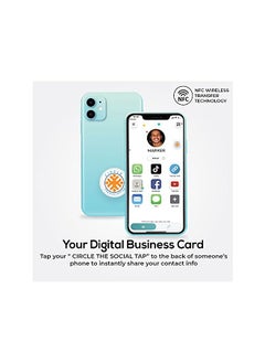 Circle Social Tap Is Digital Smart Business Card-Media Accessory Compatible with iOS and Android-Circle an Airtag is NFC Tag That Shares Social Media Information Quickly  - Image 2