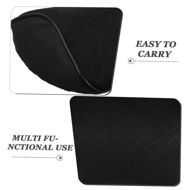 Memory Foam Car Headrest Pillow Cervical Support Travel Pillow Black 23X22X9CM - Image 5