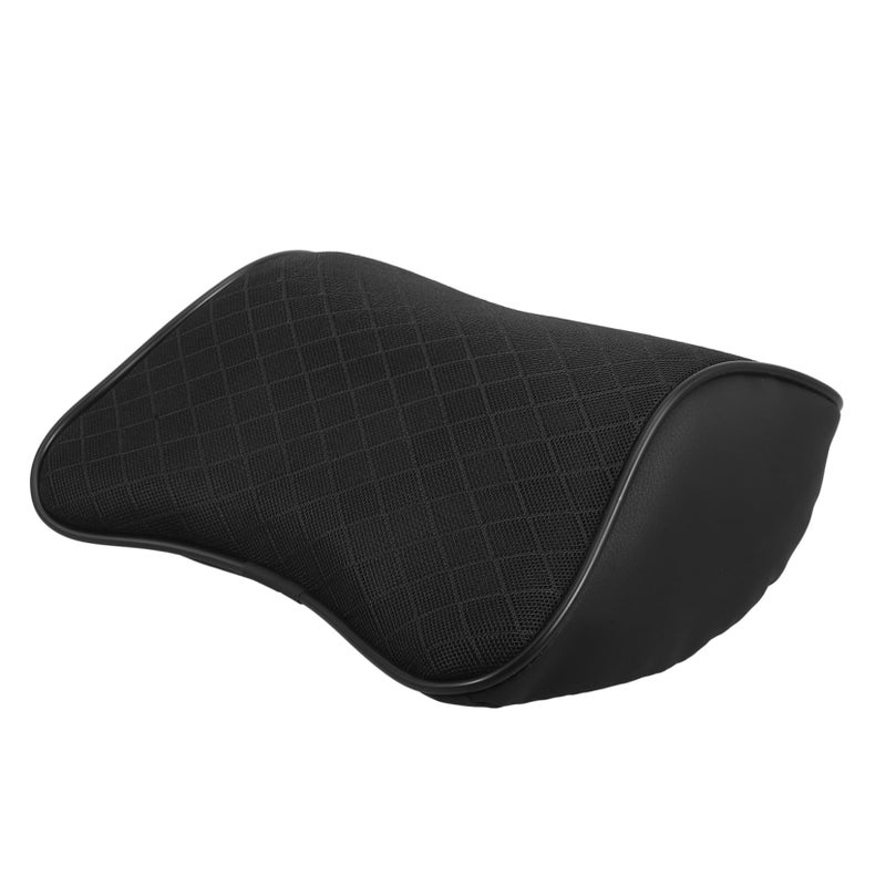 Memory Foam Car Headrest Pillow Cervical Support Travel Pillow Black 23X22X9CM - Image 2