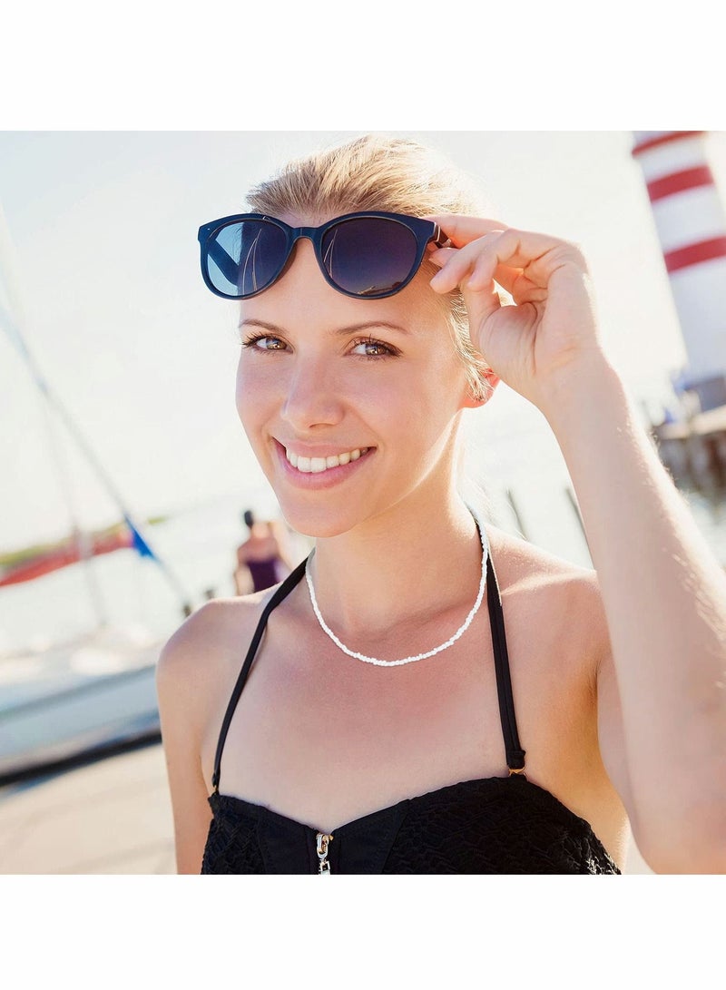 Excefore Bohemian Necklaces, 6 Pieces Colorful Bohemian Seed Bead Necklaces Set, Cute Boho Necklace Jewelry for Women Teen Girls - Image 5