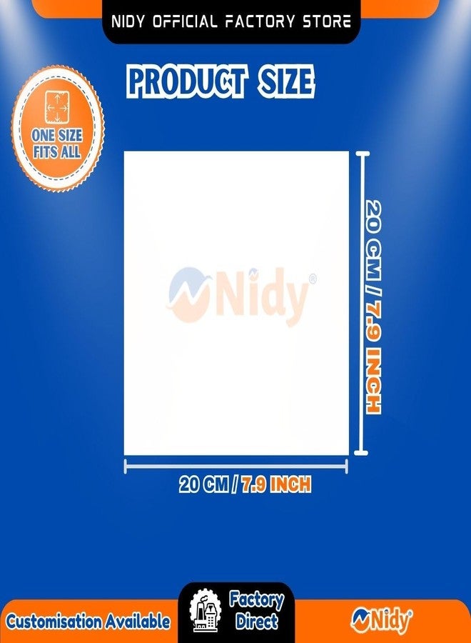 Nidy® Disposable Non-Woven Towels for Travel Camping Hiking Outdoor Hotel Beauty Salon Disposable Napkins for Bathroom, Kitchen, Weddings, Parties, Dry Wipe Cleaning Beauty Towel (100, 20x20) - Image 2