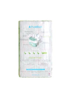 PureBorn Organic Baby Tape Style Diapers Size-5 11-18 kg Tropic Print 44 Diapers  - Image 2
