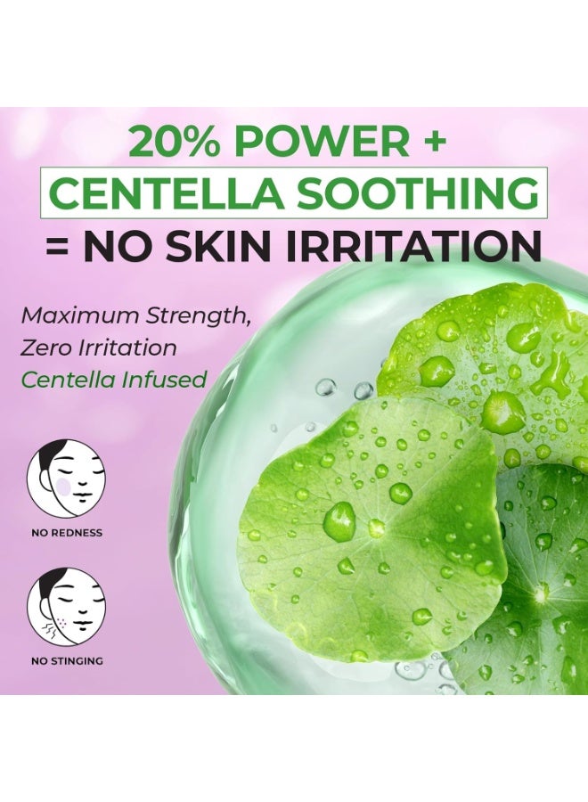 JUMISO 20% Niacinamide Dark Spot Correcting Serum, 1.3 Fl Oz (39.9ml) Skin Brightening Essence with TXA, Glutathione, Hexylresorcinol & Centella Asiatica, Pore Minimizing Scar Repair Fragrance-Free Serum for Glass Skin - Image 5