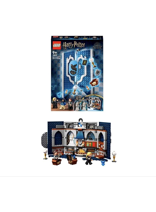 LEGO 76411 Harry Potter Ravenclaw House Banner Hogwarts Castle Common Room Toy Or Wall Display With Luna Lovegood Minifigure Collectible Travel Toys  - Image 1