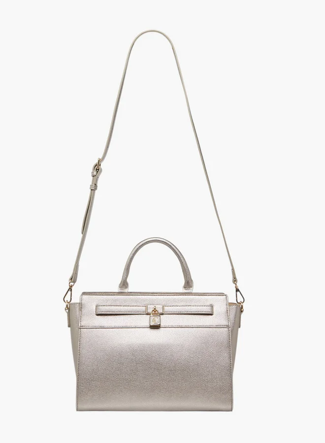 لو كونفورت حقيبة يد صلبة بسحاب إغلاق