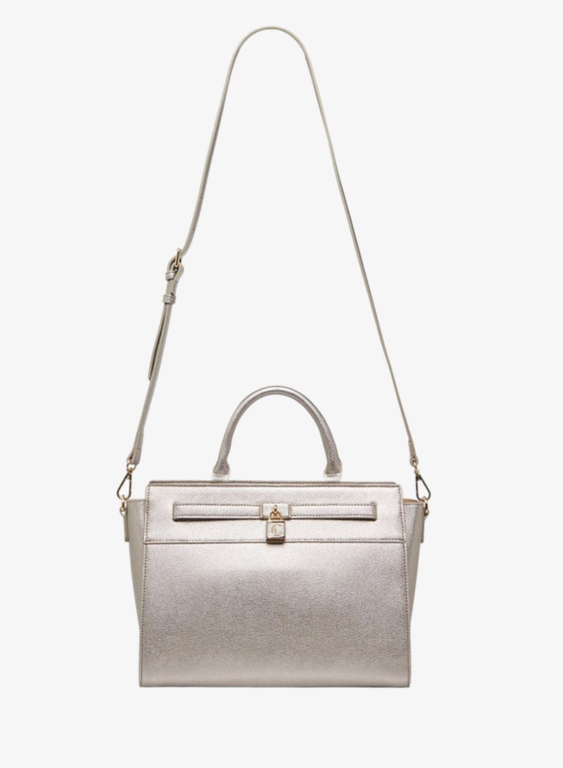 Le Confort Solid Tote Bag with Zip Closure - Image 3