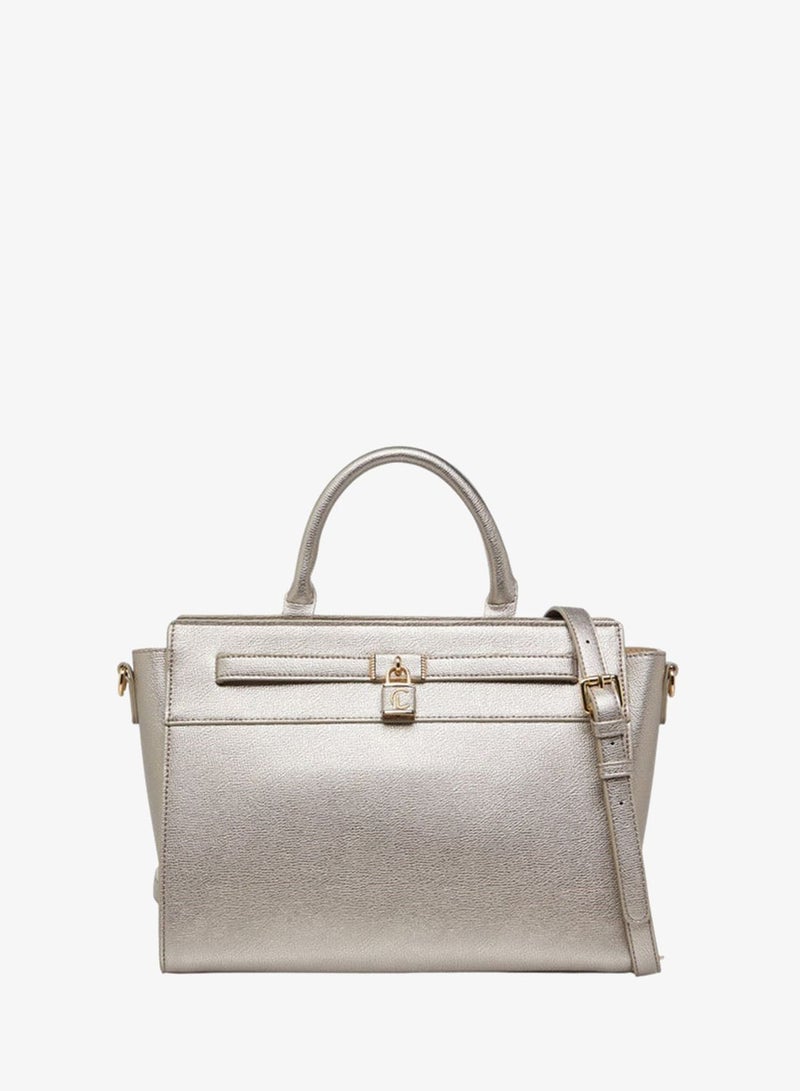 Le Confort Solid Tote Bag with Zip Closure - Image 1