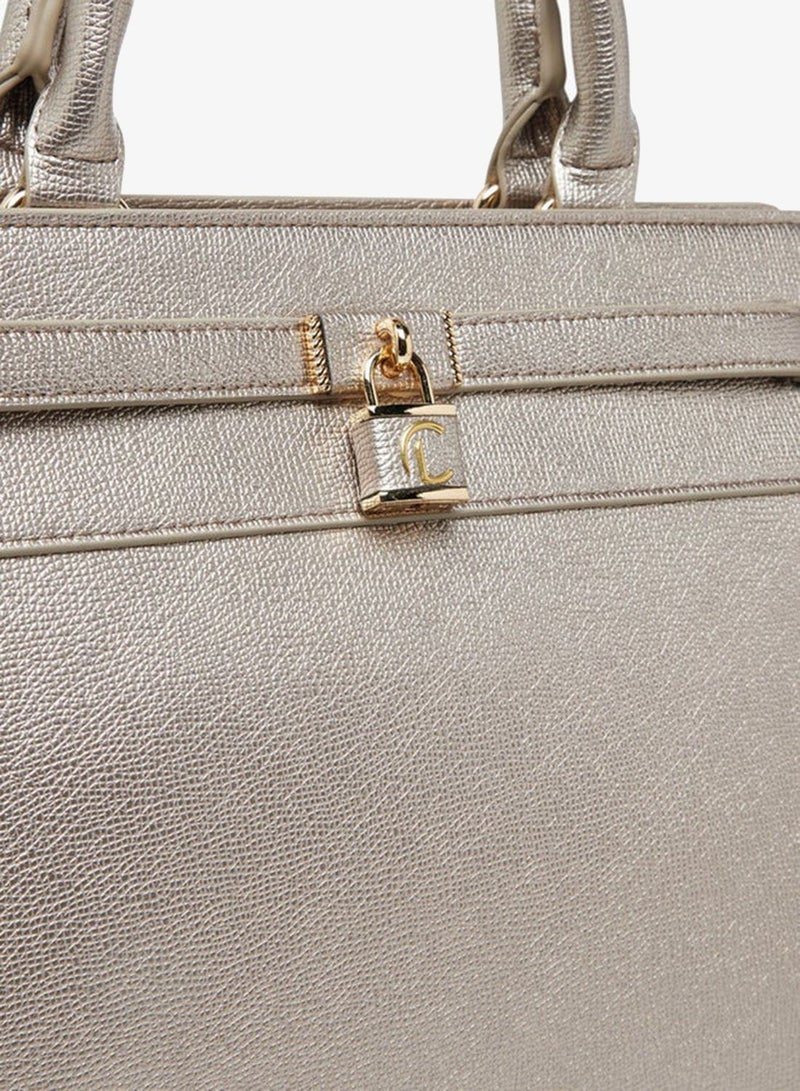 Le Confort Solid Tote Bag with Zip Closure - Image 5