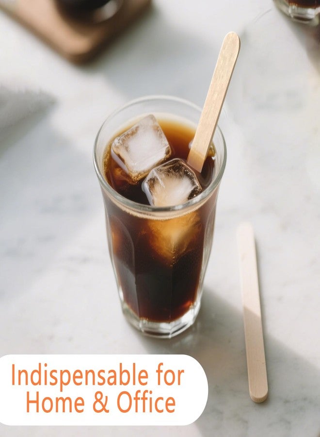 كيه تي أوه جوي مجموعة KTOJOY من 1000 عود تقليب قهوة من خشب البتولا، أعواد تقليب قهوة متينة بطول 7 بوصات، أطراف دائرية ناعمة، أعواد تقليب للاستخدام مرة واحدة وخالية من الشظايا، مناسبة للقهوة والكوكتيلات والاستخدام المكتبي والمنزلي - Image 5