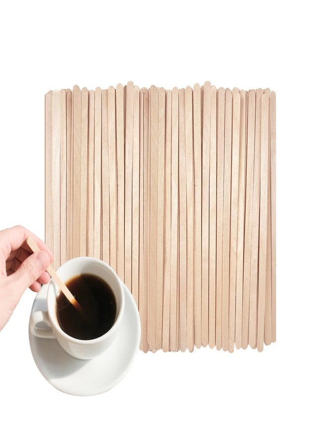 كيه تي أوه جوي مجموعة KTOJOY من 1000 عود تقليب قهوة من خشب البتولا، أعواد تقليب قهوة متينة بطول 7 بوصات، أطراف دائرية ناعمة، أعواد تقليب للاستخدام مرة واحدة وخالية من الشظايا، مناسبة للقهوة والكوكتيلات والاستخدام المكتبي والمنزلي - Image 1