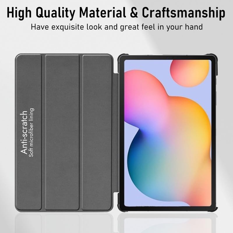 Robustrion Cover Case for Samsung Tab S6 Lite Cover 10.4 inch, Trifold Flip Cover for Samsung S6 Lite Tablet Cover 10.4 inch [Auto Sleep Wake Support] - Black - Image 5