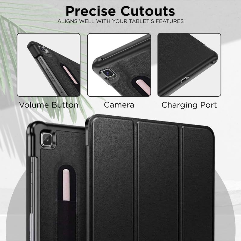 Robustrion Cover Case for Samsung Tab S6 Lite Cover 10.4 inch, Trifold Flip Cover for Samsung S6 Lite Tablet Cover 10.4 inch [Auto Sleep Wake Support] - Black - Image 4