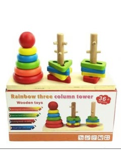 Problem solving ruler With wooden rings Imported