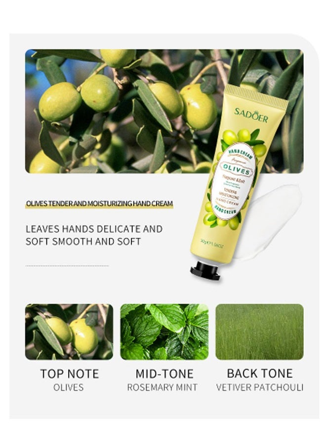 SADOER 5 Pack Hand Cream Gifts Set For Women,Hand Lotion Travel Size in Bulk For Dry Cracked Hands,Mini Hand Lotion For Festival Gift,Natural Plant Fragrance Mini Hand Lotion Moisturizing Hand Care Cream  - Image 5