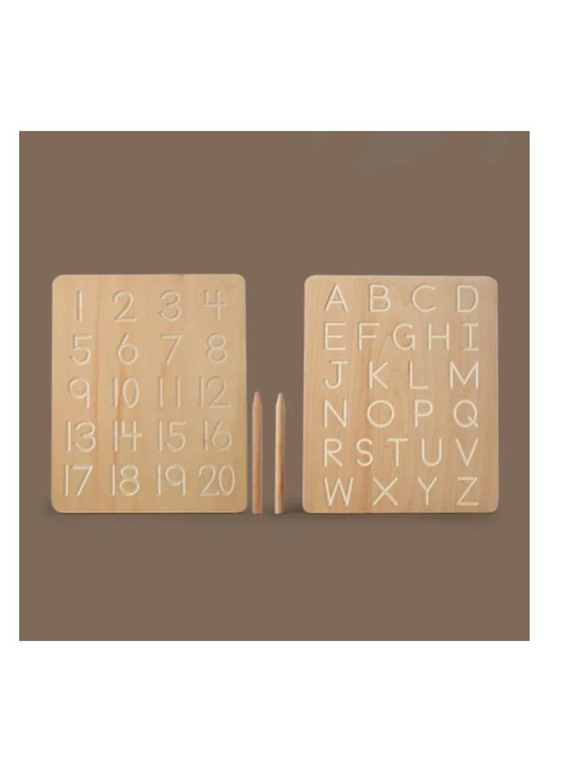 Pikkaboo Woody Buddy - Tracing Board - Natural - Image 3