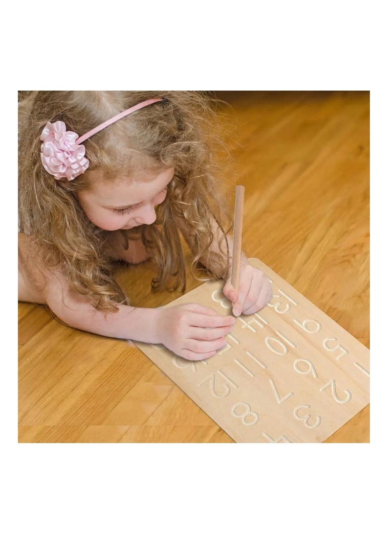 Pikkaboo Woody Buddy - Tracing Board - Natural - Image 4