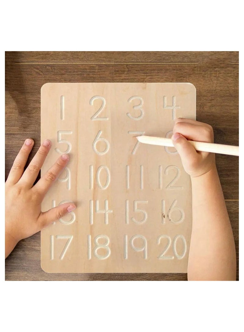 Pikkaboo Woody Buddy - Tracing Board - Natural - Image 5