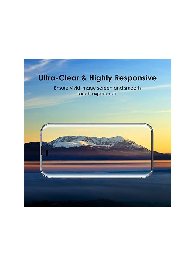 Jetech One Touch Install Screen Protector For Iphone 14 Pro Max 6.7-Inch, Full Coverage Tempered Glass Film, Auto Alignment Tool Kit, Hd Clear, 2-Pack - Image 4