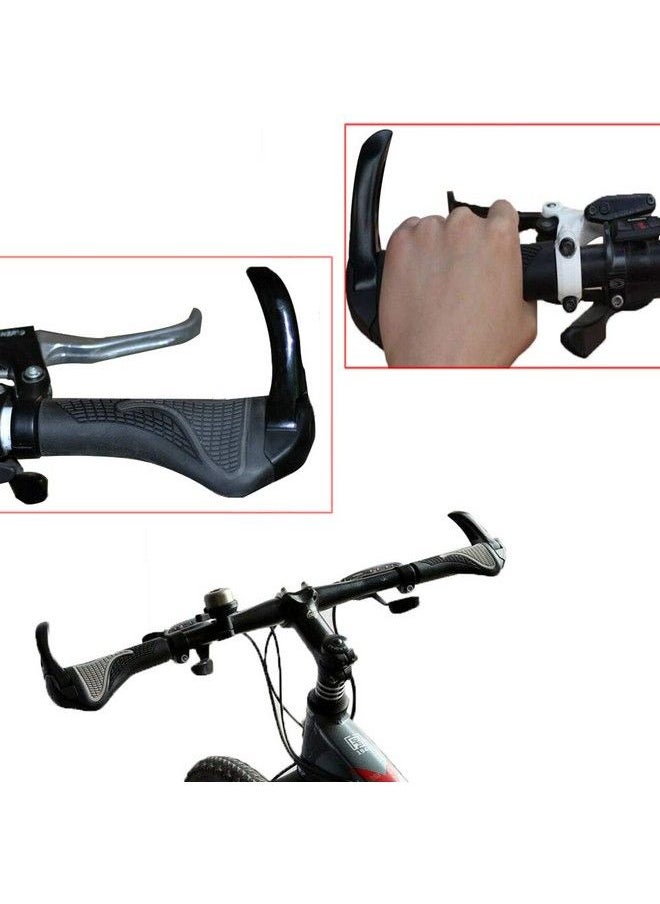 Eyech - One Pair Bicycle Ox Horn Handlebar Grips Antislip Silicon Ergonomic Bike Handlebar Grips For Mtb Mountain Road Bike - Image 1