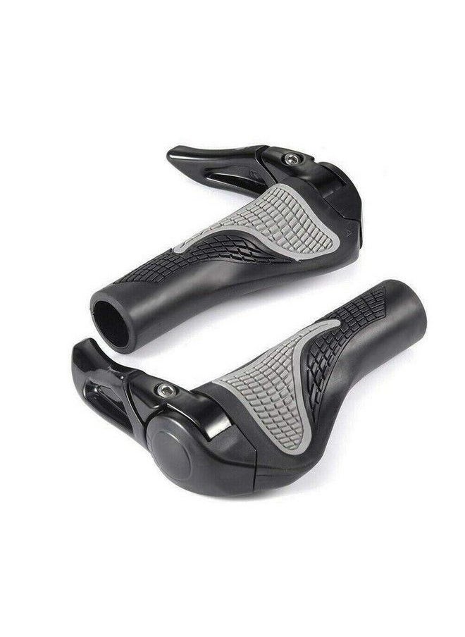 Eyech - One Pair Bicycle Ox Horn Handlebar Grips Antislip Silicon Ergonomic Bike Handlebar Grips For Mtb Mountain Road Bike - Image 1