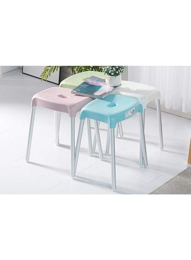 CIPLA PLAST CIPLA PLAST HoYo DIY Stool | Stool for Living Room, Bathrooms, Sitting, Home use, Kitchen | Bathing Stool | Stainless Steel Pipes | Strong and Durable Plastic Seating | (20 inch)  - Image 2