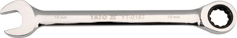 Yato Combination Ratchet Wrench YT-0197 Carbon Steel Spanner Kit Set for Industrial Use Home (16 mm) - Image 3