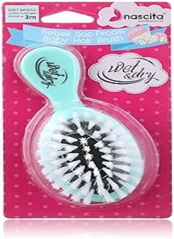 Nascita Nascita Wet and Dry Baby Hair Brush, Grey 