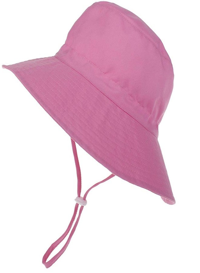 MaxNova Baby Sun Hat Summer Beach UPF 50+ Sun Protection Kids Bucket Hats for Boys Girls (6-24 Months, Hot Pink) - Image 1